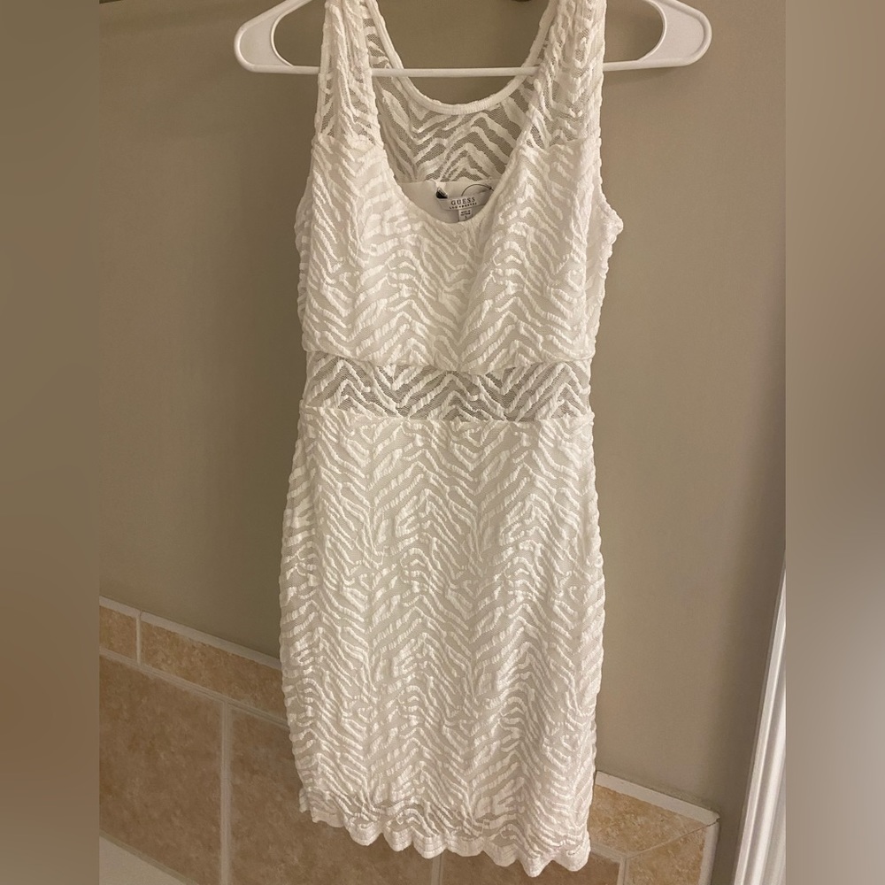 Guess classic white dress